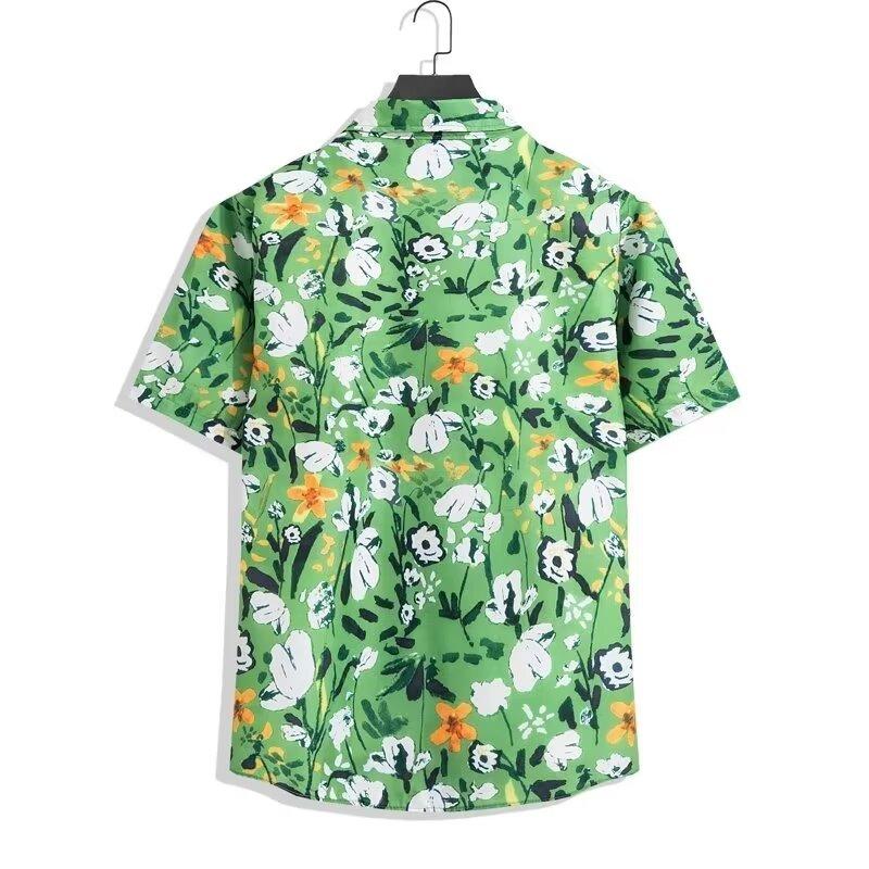 Men'S Retro Shirt, Men'S Summer Outfit, Student Loose Fit, Niche Design, Casual Men'S Top, Outerwear, Beach Top