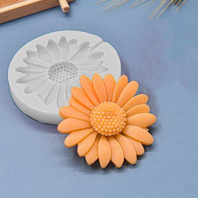 Miękka Forma Silikonowa do Pieczenia Odlewanie Biżuterii DIY Kształt Kwiatu 3D Forma z Żywicy Epoksydowej Stokrotka Wyrób Mydła Rzemiosło Forma do Świec Dekoracja Domu