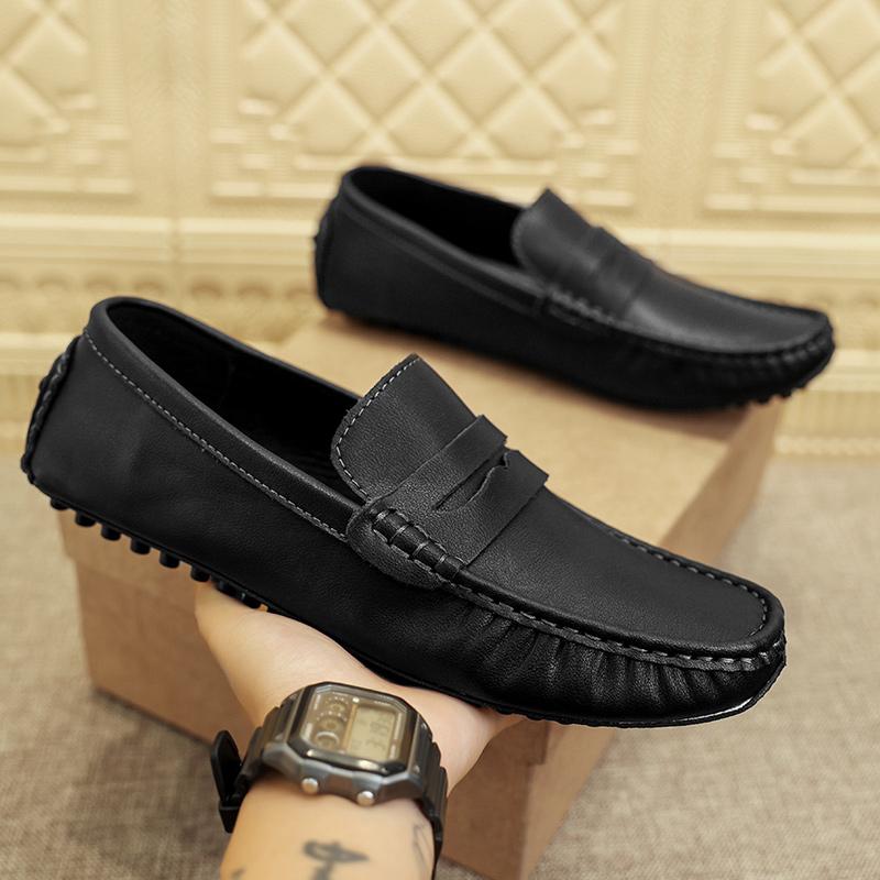 Fashion Comfort Loafers Man Shoes Soft Sole Genuine Leather Luxury Brand  Drive Comfy Slip-on Classic Footwear Boat Shoes for Men Spring