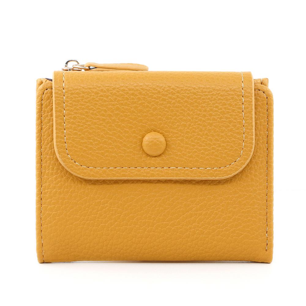 Women's Stylish Lychee Pattern Zipper Coin Purse & Multi-functional Card Holder Wallet