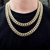 18K Gold Filled Necklace for Men 8mm/10mm Chunky Miami Cuban Chain Curb Link Men Bracelet