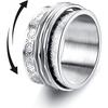 Vintage Rotatable Women's Decompression Ring Women's Ring Is Suitable For Styling