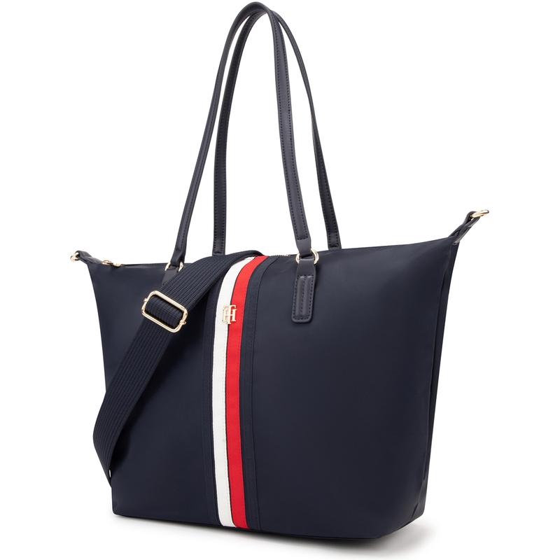 Tommy Hilfiger Color Block Woven Strap Lightweight Large Capacity Tote Bag Women tote bags Multicolor XW0XW04114