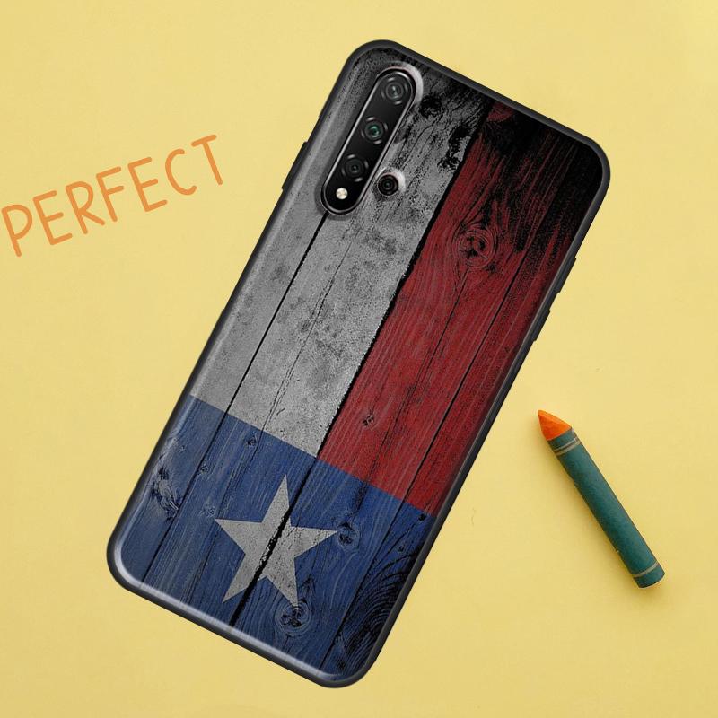 Texas Flag For Huawei Nova 10 9 SE 11 Pro 12i 11i 8i Y60 Y70 Y90 Y61 Y91 Y72 Y73 P20 P40 P30 Lite Case