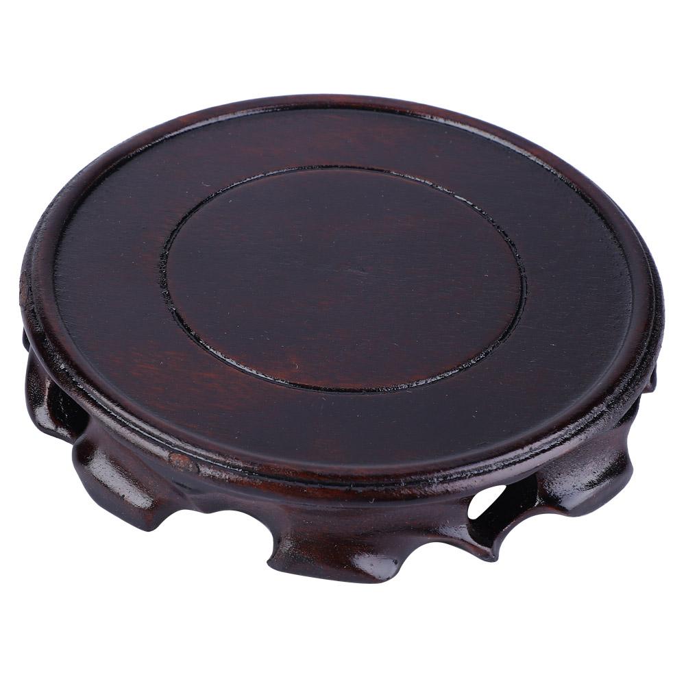 

Круглое основание аквариума с фиолетовым песком, каменный орнамент, чайник, основание для курильницы из цельного дерева(# 1)