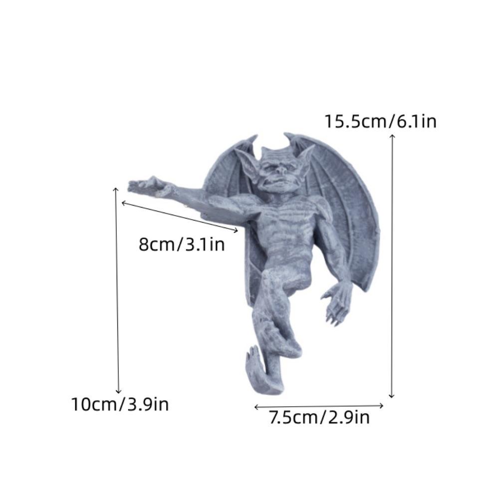 Gothic Gargoyle Resin Door Frame Decoration Monster Statue Halloween Home Display Party Centerpiece For Teens And Couples