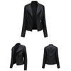 Stylish Women Faux Leather Moto Jacket Retro Lacing Detail PU Biker Coat Casual Zip Up Outerwear Slim Fit Short Classic Plus Size S-4XL