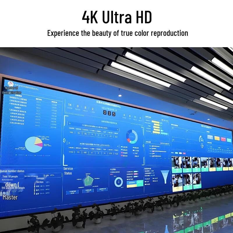 LUOBAOYI Indoor Full-Color Seamless LED Display CN Plug (adapter Included)