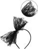 PESENAR 80s Fancy Dress Costume Accessories Lace Headband Earrings Fishnet Gloves Necklace Bracelet for 80s Retro Party