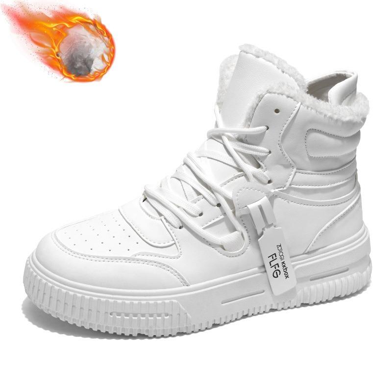 

Мужские кроссовки тренд дизайнерская повседневная обувь высокий верх женские кеды для скейтбординга утолщенные плюшевые теплые водонепроницаемые зимние ботинки 46