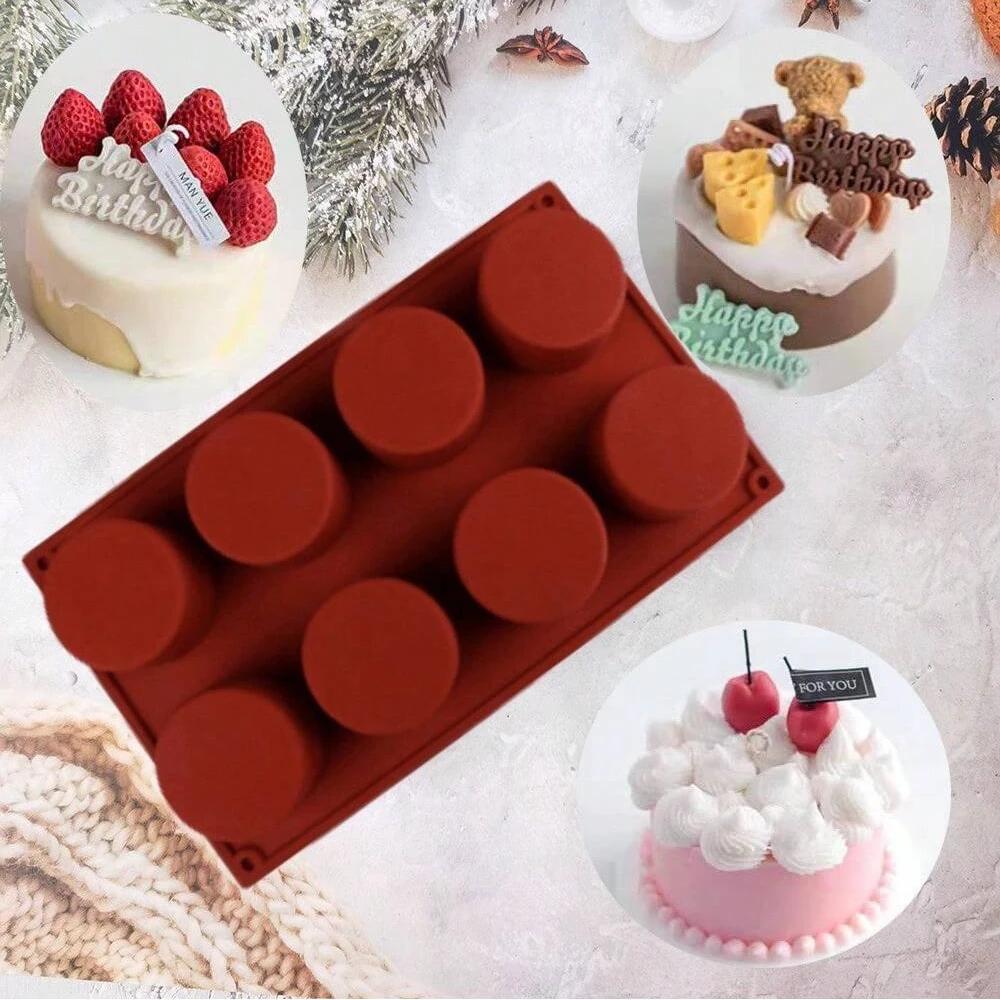 Silicone Cake Mold Cake Baking Pan for Pastry Molds Bakeware Cylinder Mold Silicone Mold for Pops Cake Mold Silicone Bakeware