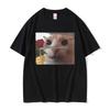 Funny I Love You Pookie Cat Graphic Print T Shirts Men Women Cute Kwaii Joke Humor Meme Tshirts Male Casual Oversized Tshirt