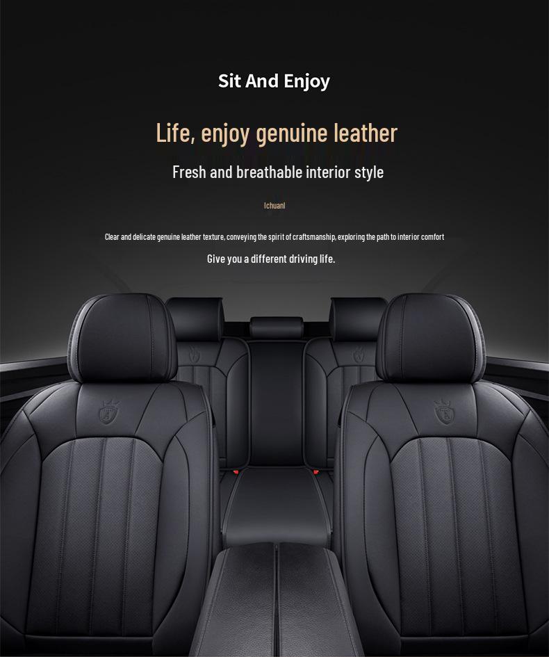 2020 Teramont X & Tiguan L Genuine Leather Seat Cushion for Tayron, T-Roc, and Magotan Models