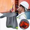 2025 Summer Sun Shade Safety Hard Hat Neck Shield Helmet Sun Shade Reflective Stripe Cap Cover for Construction Workers