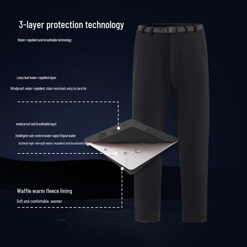 Snowflying Waffle Fleece Softshell Pants