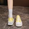 Mode Lässiger Damen Schuh Espadrilles Plateau Allround Runde Zehenpartie Tennis Damen 2024 Überkreuz Atmungsaktiv Sommer Canvas Schnürschuh