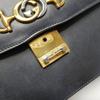 [Pre-Owned] Zumi Metal Double G Buckle Grain Leather Crossbody Shoulder Bag - Good #154KDUK