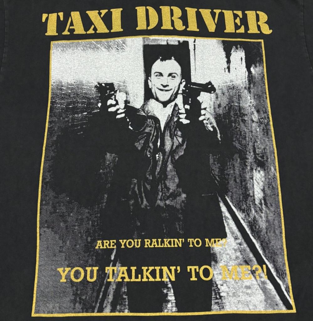 TAXI DRIVER Movie 1976 Vintage Robert De Niro Sz.L Single Stitch T-Shirt REPRINT