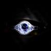 1 Pcs Mini Fishing Lure LED Light Deep Drop Underwater Eye Shape Fishing Squid Fishing Bait Luminous Lure for Attracting Fish