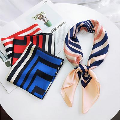 Fashion Decoration Scarf Hairband Tie Hair 70 Small Square Scarf Silk Scarf Women'S Spring And Autumn Versatile Small Scarf Professional Scarf