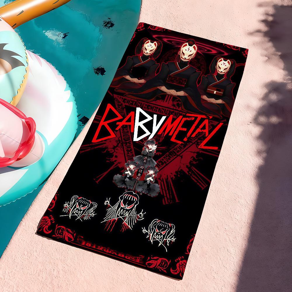 J-Pop Band B-Babymetal-S Towel Sports Quick Dry Travel Camping Gear Sandproof Soft Light Large Beach Towel