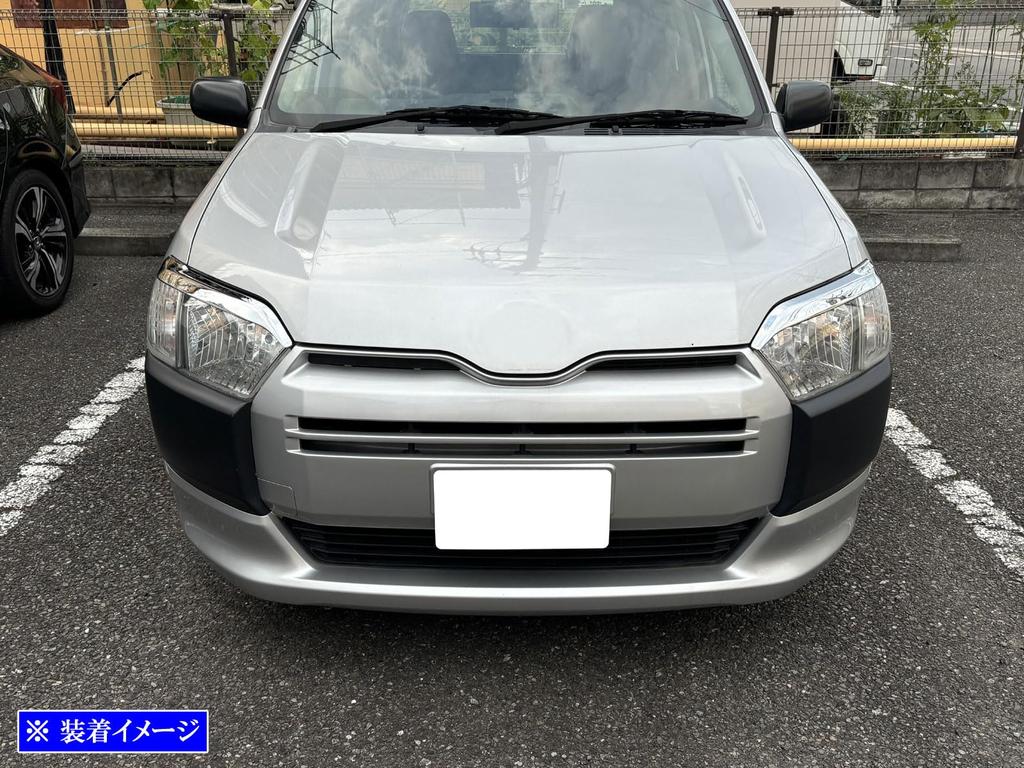 BRIGHTZ Chrome Plated Headlight Eyeliner for NHP160V Probox Hybrid NHP160 P160 NHP Probox Hybrid Hybrid [HEAD-ETC-083]