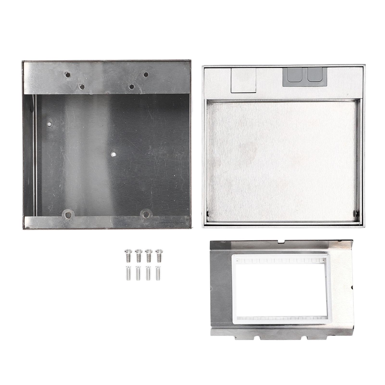 

Recessed Floor Outlet 2 Prong Socket 2 USB Ports Embedded Floor Outlet Box for Home Hotel School