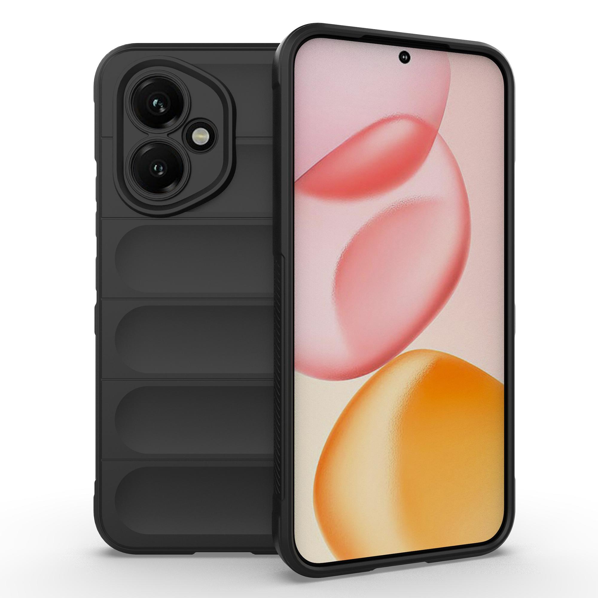 

For Honor 400 5G (Global) Case Anti-Drop Soft TPU Rugged Phone Back Cover Black