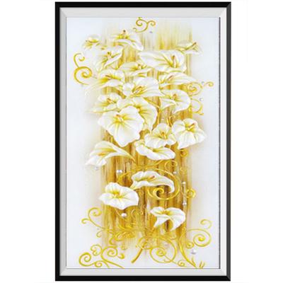 5D Diy Diamond Painting Porch Lily Mosaic Painted Water Diamond Home Decoration Customized Crafts Imitation Cross Stitch