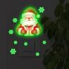 Luminous Santa Claus Gift Switch Sticker, Holiday Wall Socket Decoration Sticker