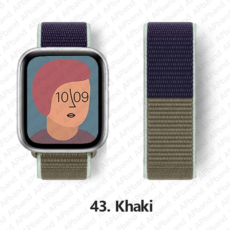 Nylon Band Voor Apple horlogeband 44mm 40mm 42mm 38mm 41mm 45mm 41 45 smartwatch polsband riem lus armband iWatch 3 4 5 se 6 7