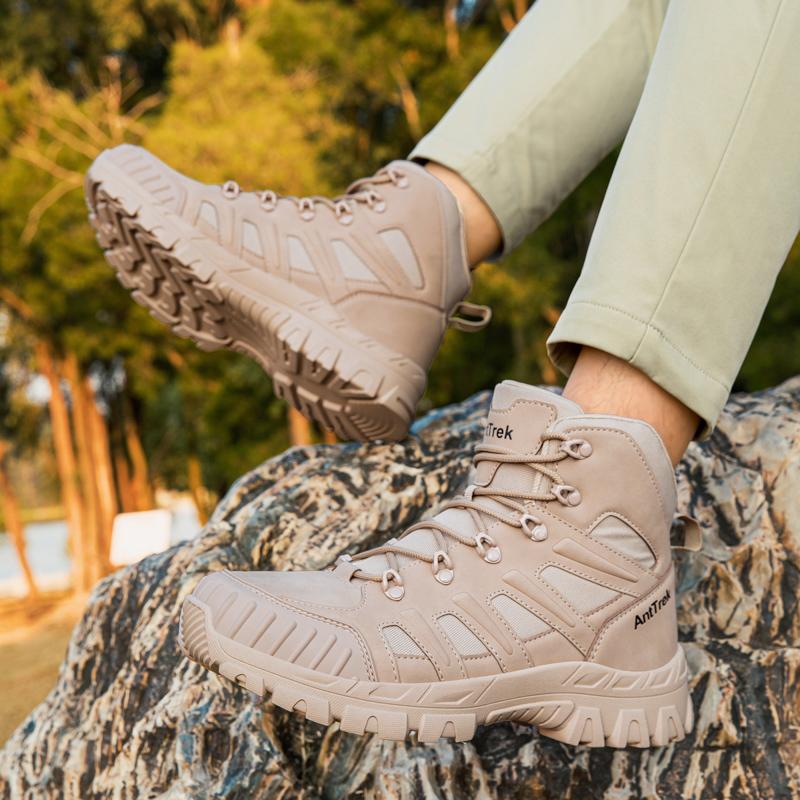 Plus Size Breathable Men Boots Outdoor Desert Boots Comfortable Ankle Boots For Men Hiking Shoes
