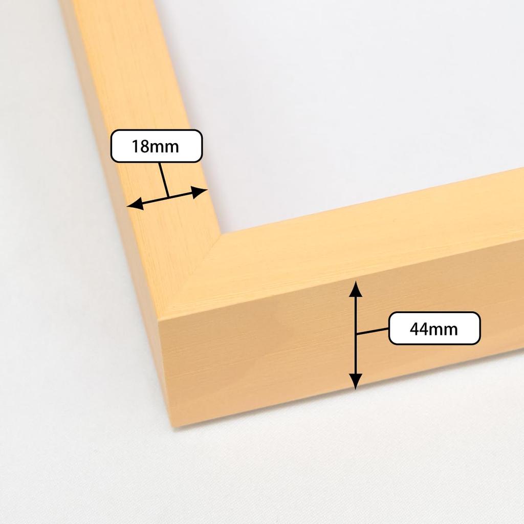 Daigaku BOX Frame Picture Frame Acrylic Natural Wood Frame A2 x 420 Poster Frame 7920 UV-cut (594 mm)