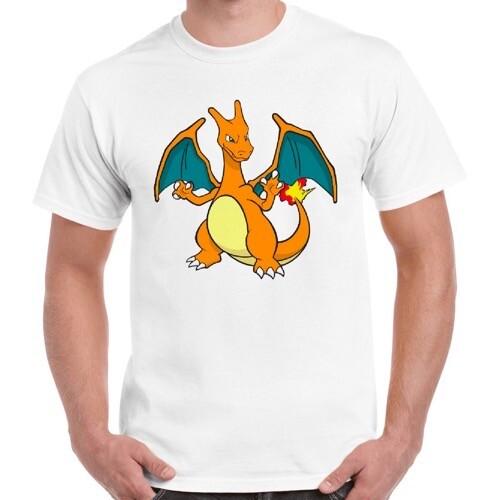 Charizard Charmeleon Funny Men Women Retro Vintage Unisex T-Shirt L