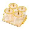 Dry Fruit Tray with Lid Snack Candy Dish Appetizer Tray Kitchen Spice Jars for Dining Room Kitchen Holiday Living Room Home