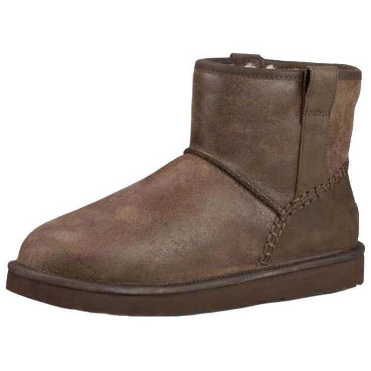 UGG Warm Stylish Versatile Short Snow Boots Men Boots Brown 1008621-CHE