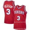 Mens Basketball Jersey 76ers 3 Iverson Retro Embroidered Breathable Sports Shirt