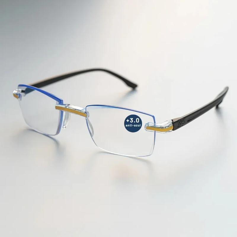 

New Fashion Reading Glasses Men High Quality Prescription Eyeglasses Frame Optical Clear Lenses +4.0