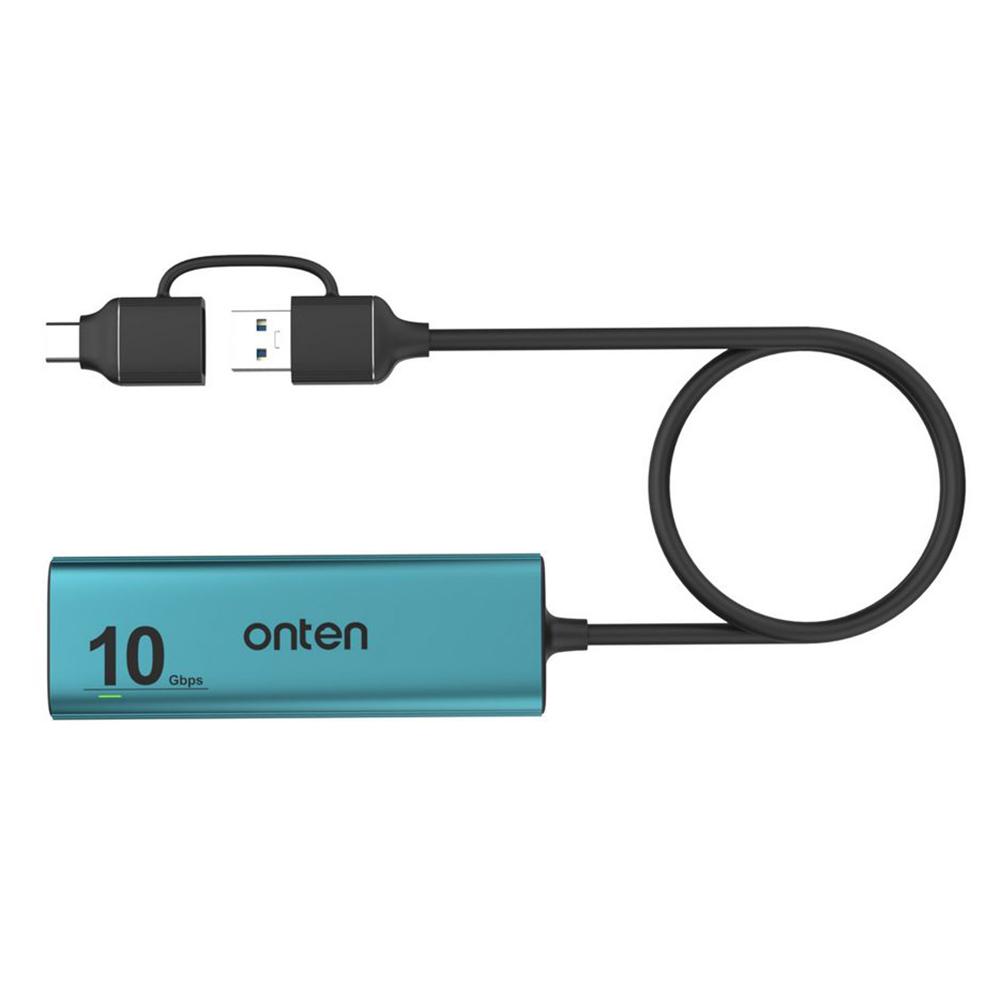 ONTEN UCA611+ 10G USB-A/USB-C to USB-A Converter 4 Port USB 3.2 Gen2 Hub with Charging Function