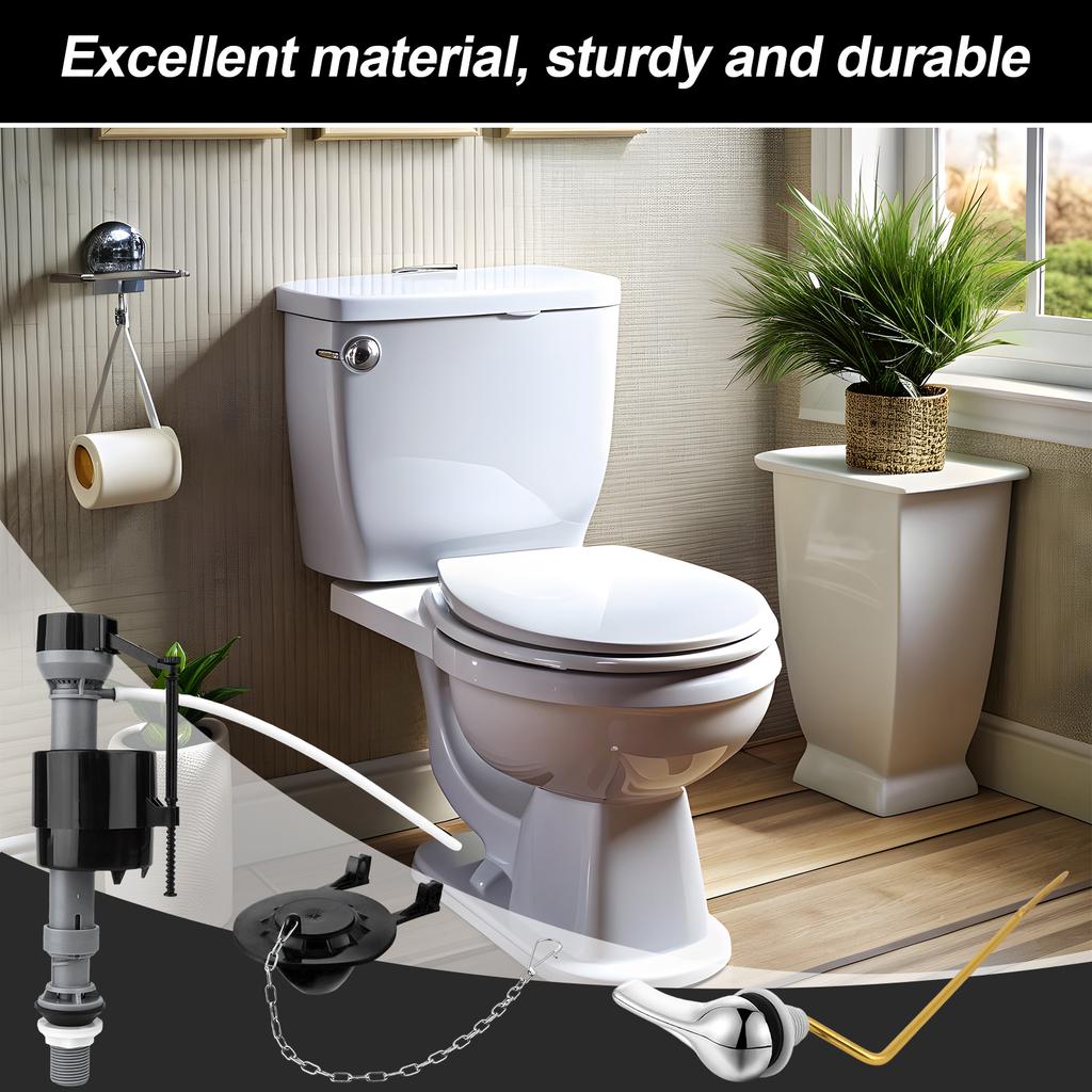 Universal Toilet Flusher Replacement Kit Toilet Flush Flapper Repair Kit Include Toilet Fill Valve 2 Inch Low Flow Toilet Rubber