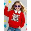 Kids Sweatshirt,Cute Pandas Candy Jar Crew Neck Fashion Sweatshirt, Autumn and Winter Top, Children's Sweatshirt