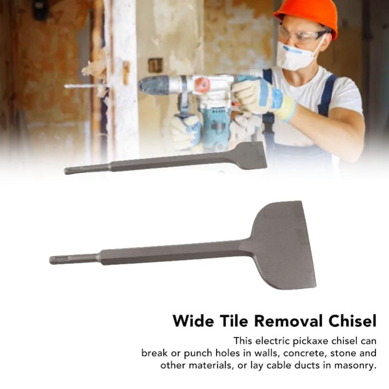 Wide Tile Removal Chisel Floor Scraper Cranked Tile Removal Chisel With Round Shank