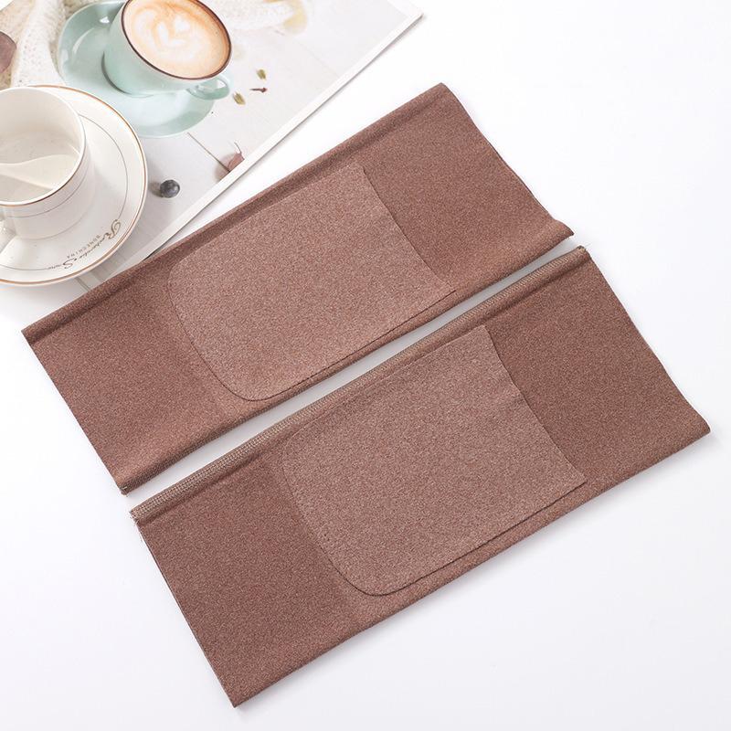 Winter Warm Knee Pads Thermal Velvet Fleece Joint Protection Wrap Sleeve Heat Patch Pocket Anti-cold Arthritis Joints Knee Brace