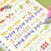 Arbeitsheft-Set zum Aufbau grundlegender Fähigkeiten bei Kindern Rillenschrift-Schreibheft Kinder Mathe Zeichen-Übungsbuch Handschrift Kinder- Und Malset Zahl