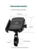15W Waterproof Wireless Charging Phone Holder for Bikes and Motorcycles