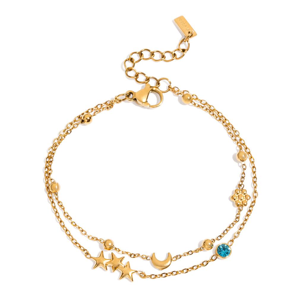 Women's Star Bracelet Small Design Starlight Light Luxury Versatile Fashion Jewelry for Daily Wear