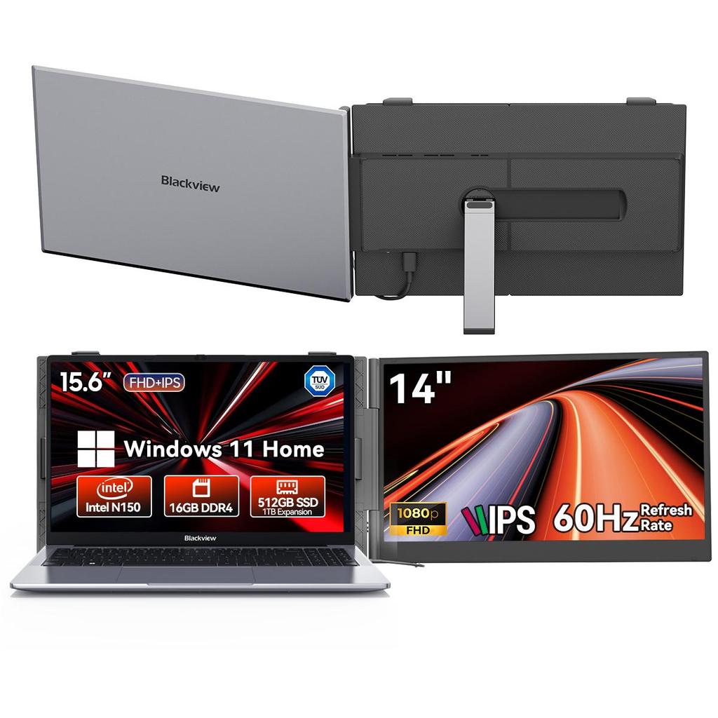 Hunidun Hibook 6 Laptop 15.6 Inch 16GB+256/512GB Intel TwinLake N150  4 Cores4 Threads Windows11  Home Notebook