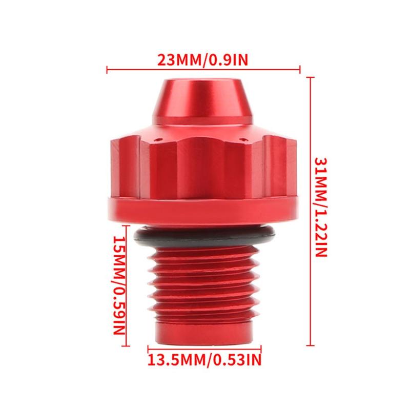 Motorcycle Modification With Aluminum Alloy Gear Screws Suitable For Nmax155 Engine Oil Screws, Durable And Waterproof