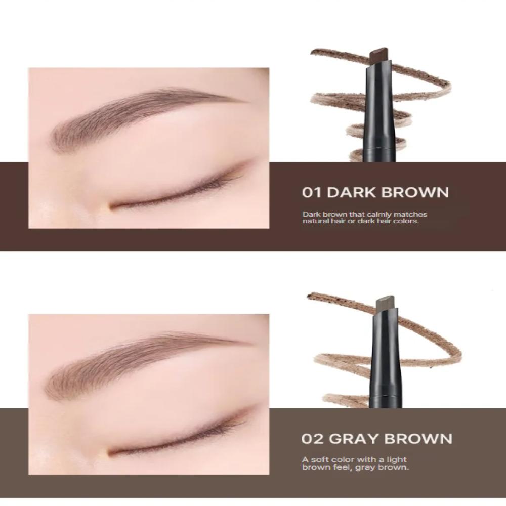 WAKEMAKE Natural Hard Brow Pencil 1+1 Set