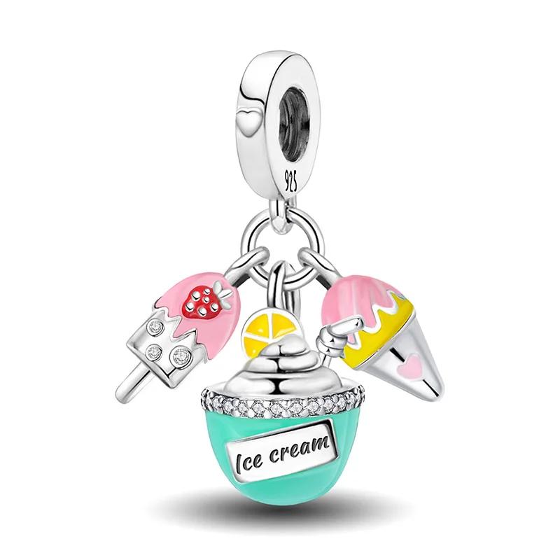 Copper Sea Turtle Ice Cream Cute Firefly Charms Bead Fit Diy Bracelet Bangle Making Gift Of High Quality Jewelry
